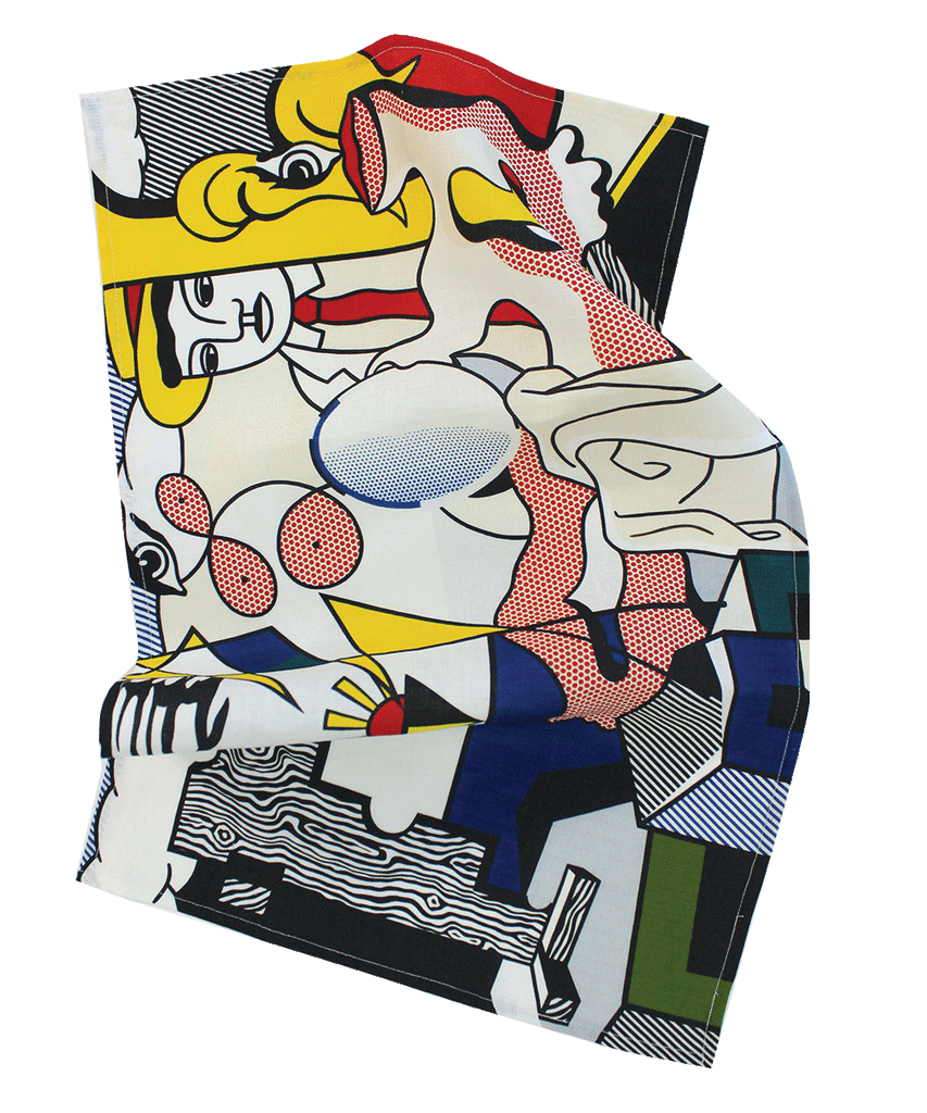 Figures with Sunset Tea Towel x Roy Lichtenstein