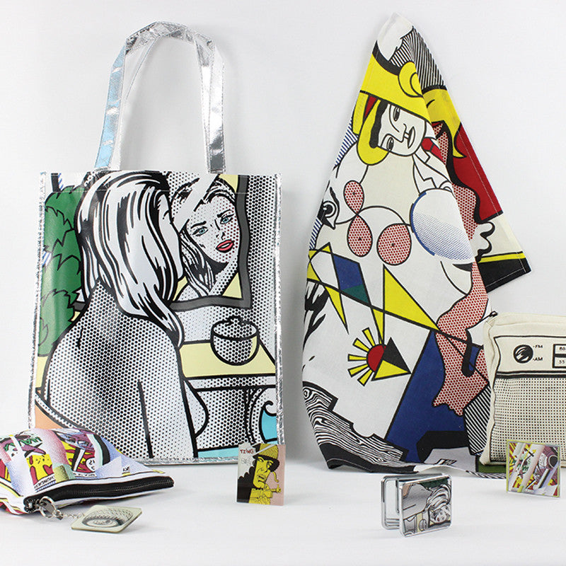 Figures with Sunset Tea Towel x Roy Lichtenstein