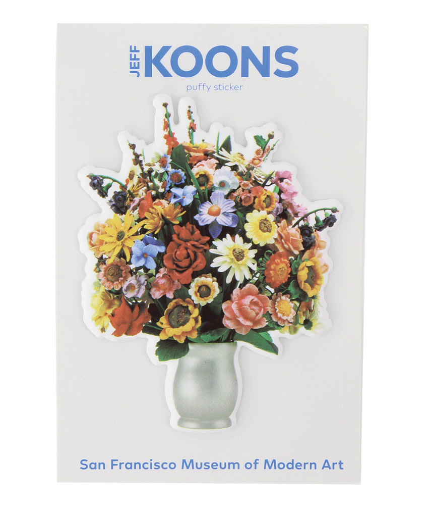 Large Vase of Flowers Puffy Sticker x Jeff Koons