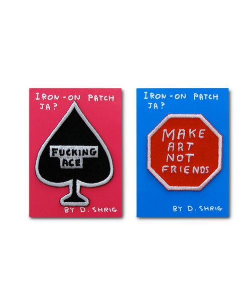 David Shrigley Iron on Patches